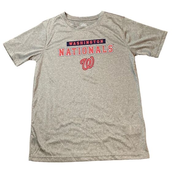 🆕 Washington Nationals MLB Genuine Merchandise Shirt, Size L (12-14), NWOT - Picture 1 of 4